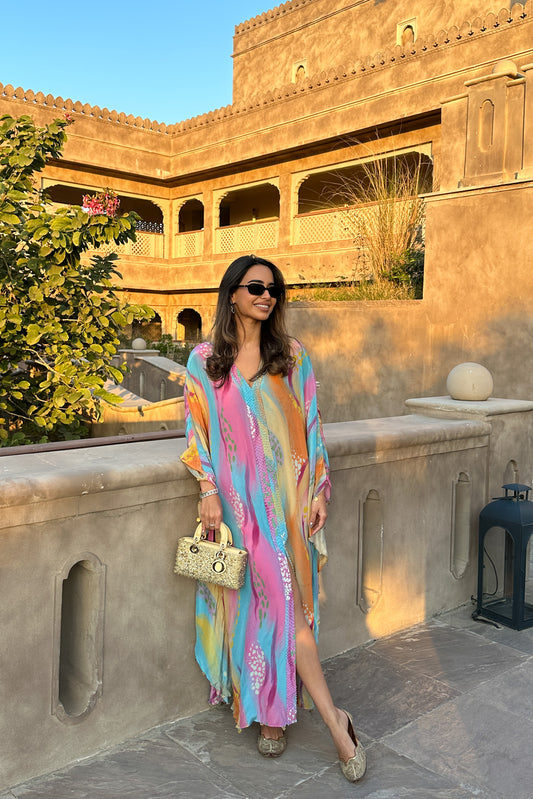 Kaftan Maxi Dress In Gigi