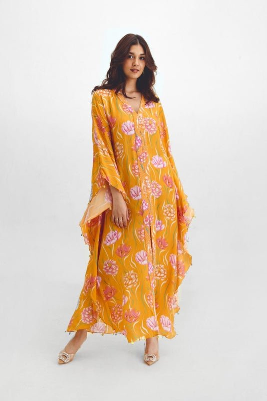 Kaftan Maxi Dress In Avya