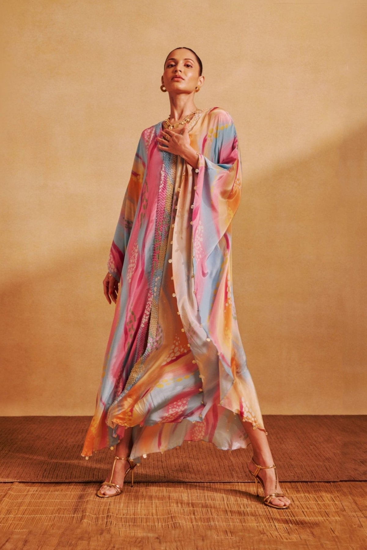 Kaftan Maxi Dress In Gigi