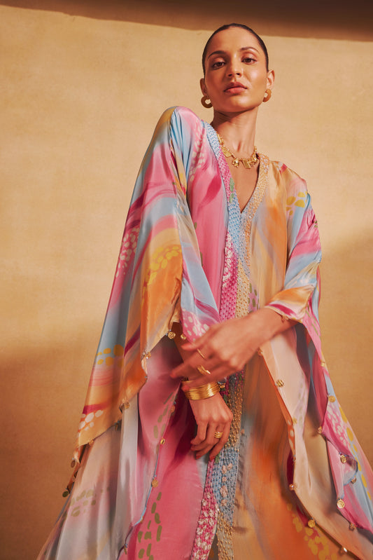 Kaftan Maxi Dress In Gigi