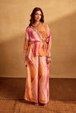 Kaftan Top + Flared Pant Co-ord Set In Mika